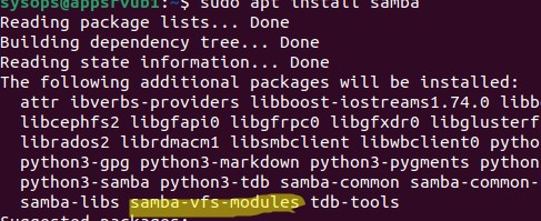 пакет samba-vfs-modules в linux