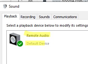 Воспроизвести звук через remote audio
