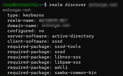 realm - обнаружить домен AD из консоли Linux