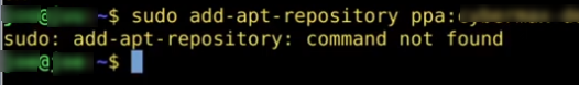 команда add apt repository  не найдена