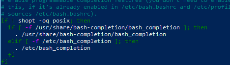 bash_completion не работает в консоли Linux