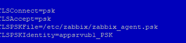 256 битный PSK ключ в zabbix_agent2.conf