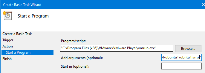 vmrun.exe автозапуск виртуальной машины vmware workstation при загрузке  Windows