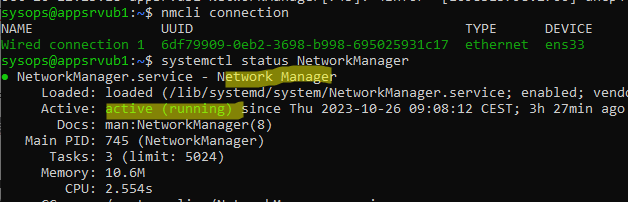 Отключить network manager в Linux 