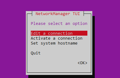 Network Manager TUI