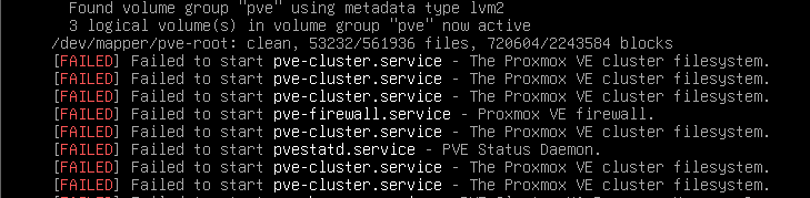 proxmox pve-cluster.service failed to start