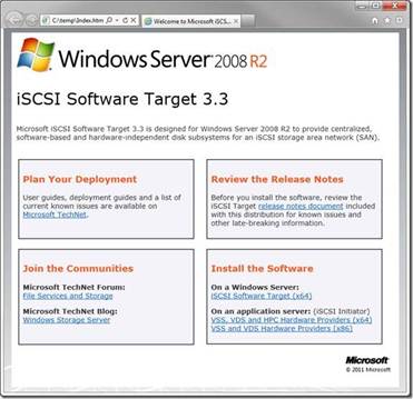 Microsoft iSCSI Software Target