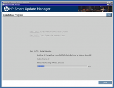 hp smart update manager on hyper-v core server