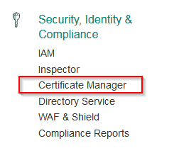 Certificate Manager