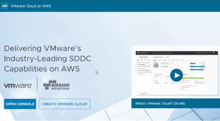  VMware vSphere на базе AWS Cloud