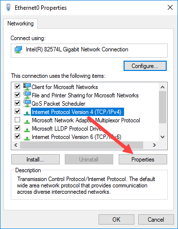 Как поменять сеть на частную в windows server 2016