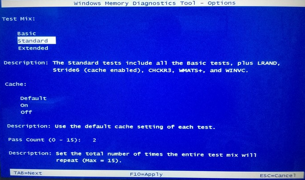 проверка оперативной памяти Windows Memory Diagnostics Tool