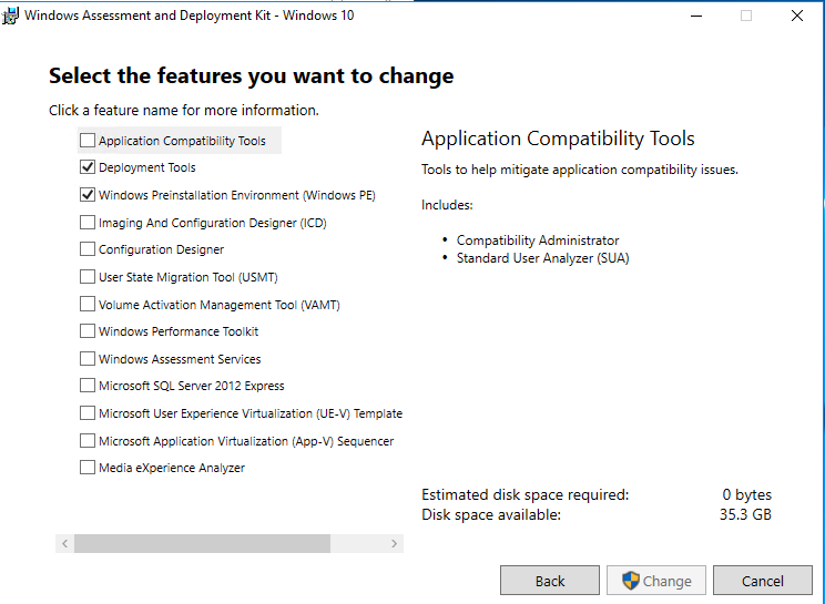 установка Windows ADK для Windows 10