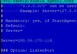 настройки агента zabbix zabbix_agent2.conf
